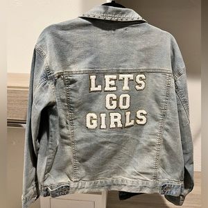 🤠 Custom Jean jacket. “Let’s go girls”